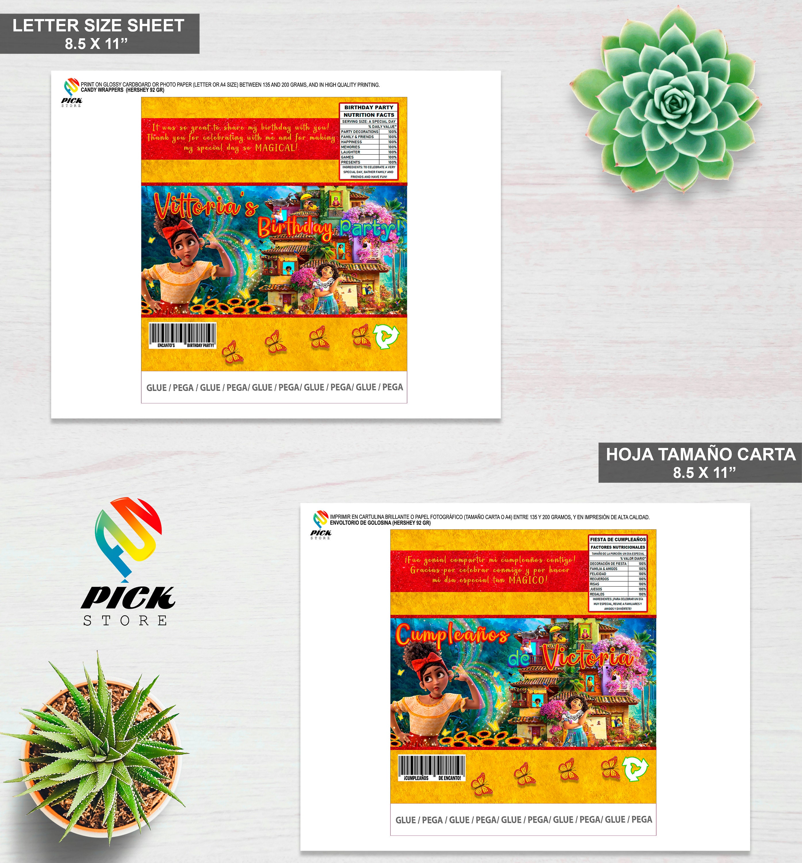 DIGITAL FILE Encanto Candy Bar Wrapper Encanto Hershey Bar Etsy