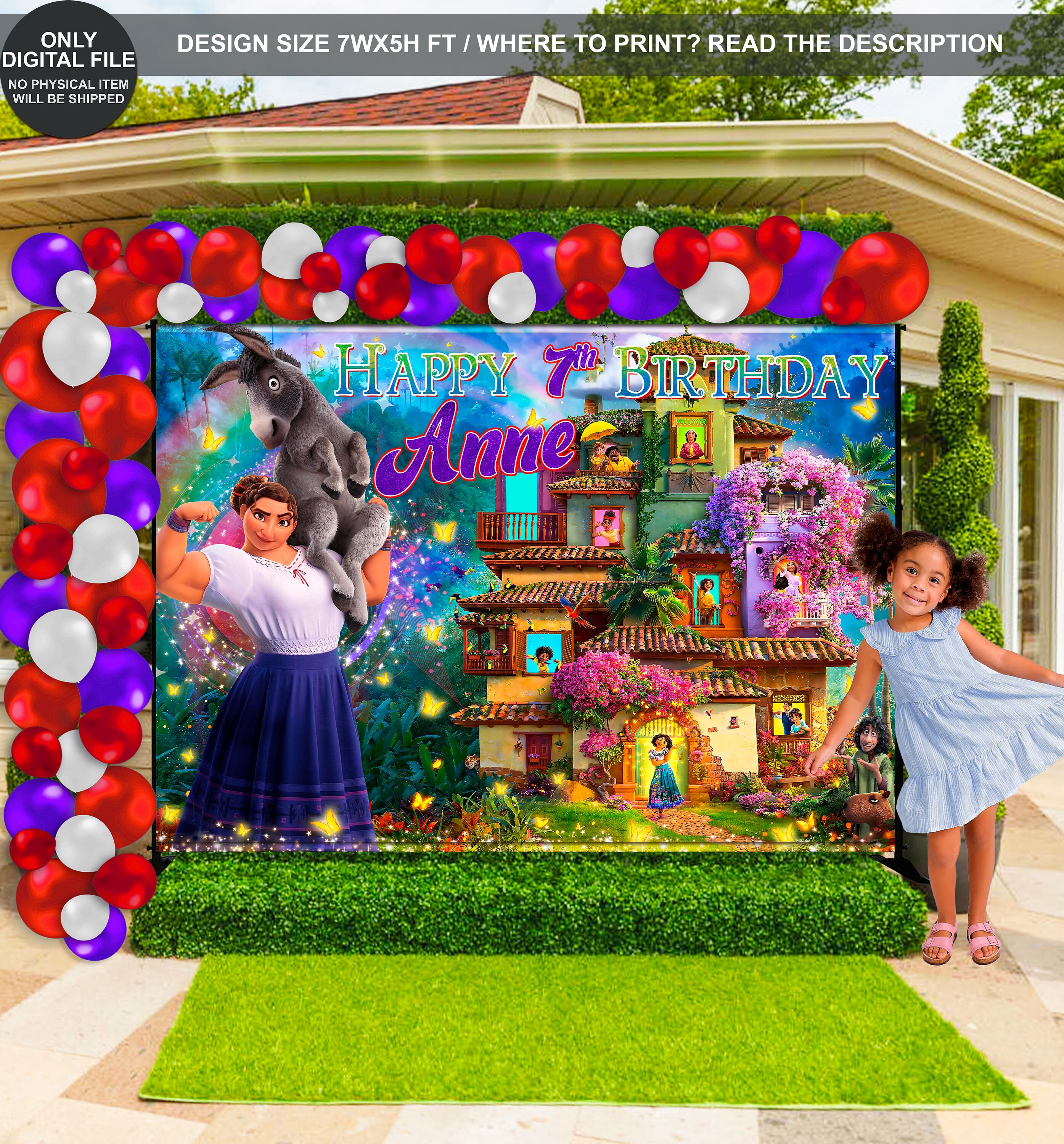 DIGITAL FILE Encanto Backdrop Encanto Banner Encanto Etsy Australia