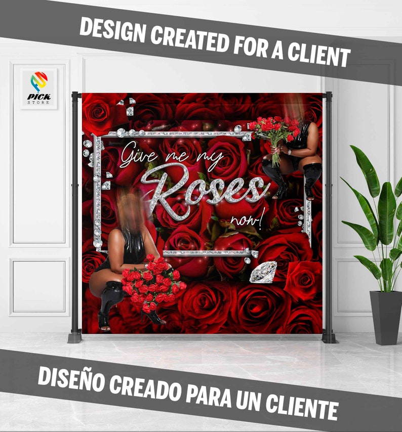Personalized Backdrop Design: Custom Photo Banner (Only Digital File) - PP01 image 8
