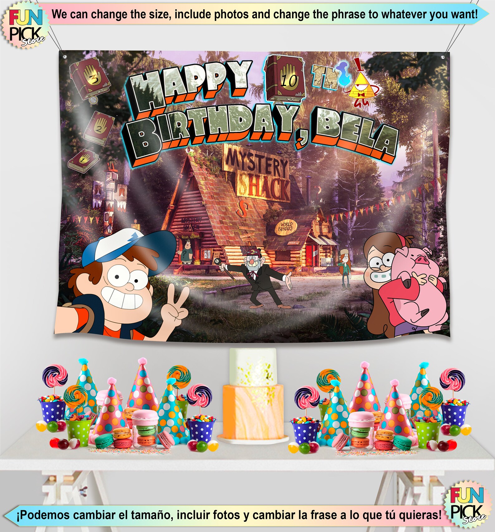 DIGITAL FILE Gravity Falls Backdrop Gravity Falls Banner | Etsy