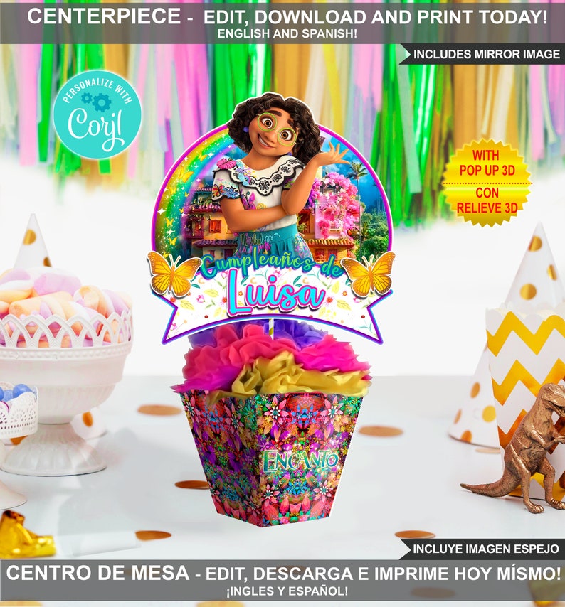 DIGITAL Encanto Table Centerpiece Encanto Birthday Etsy