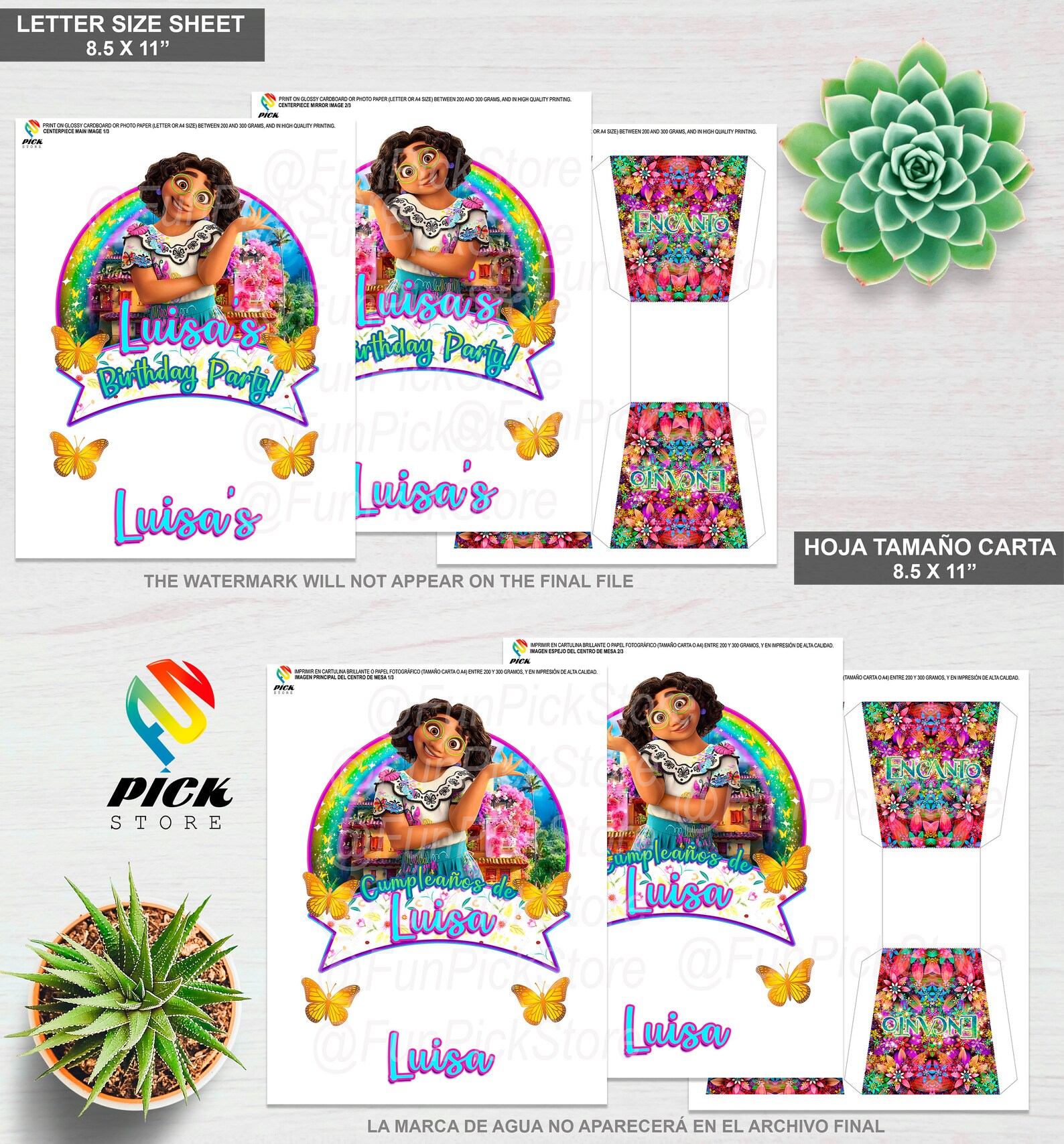 DIGITAL Encanto Table Centerpiece Encanto Birthday Etsy