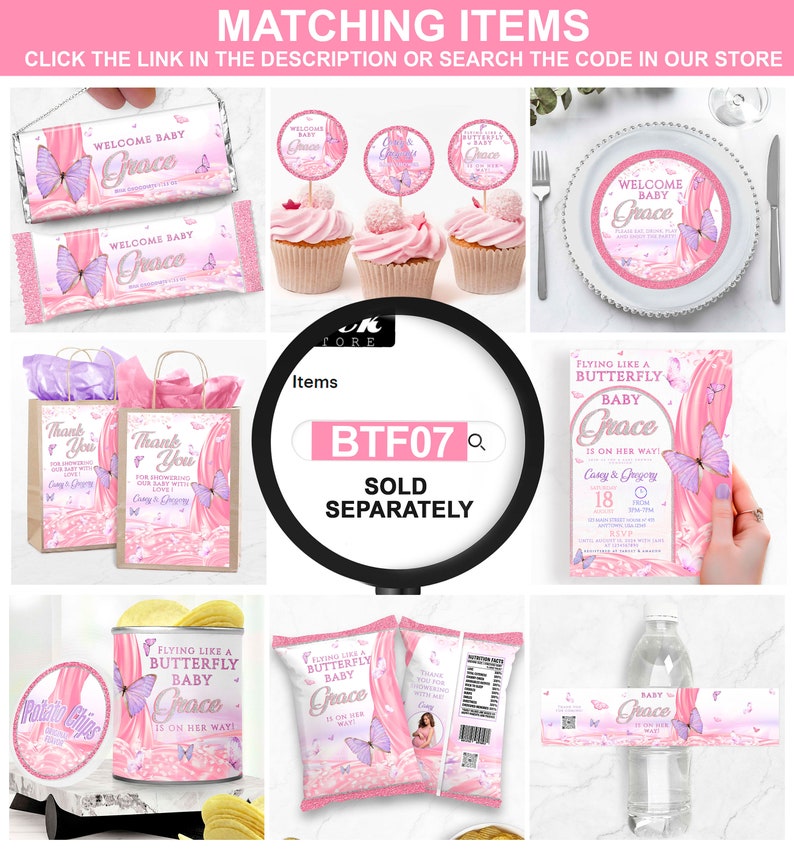 a pink and white birthday party with matching items