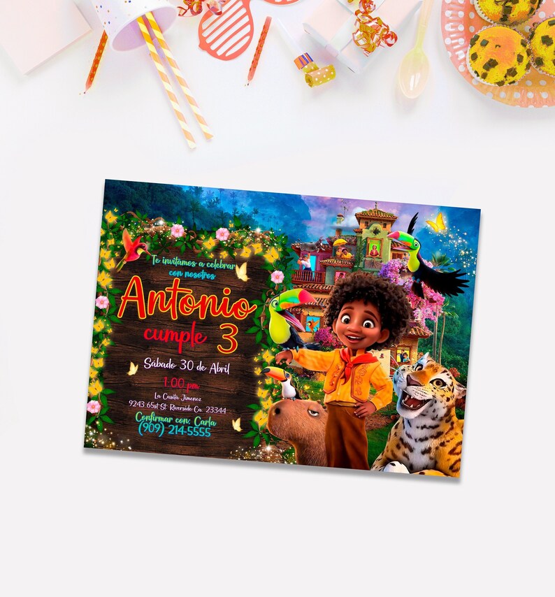 DIGITAL Encanto Printable Invitation Encanto Birthday Etsy
