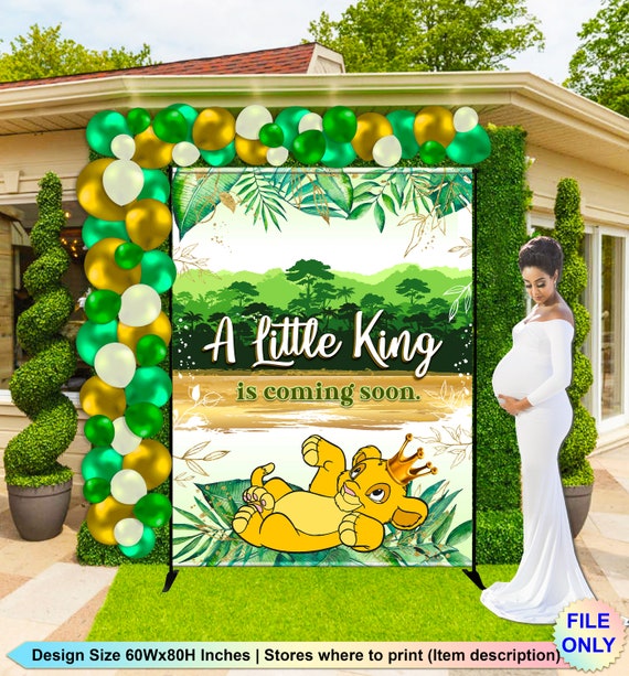 DIGITAL FILE Baby Lion King Backdrop Baby Lion King Banner Etsy