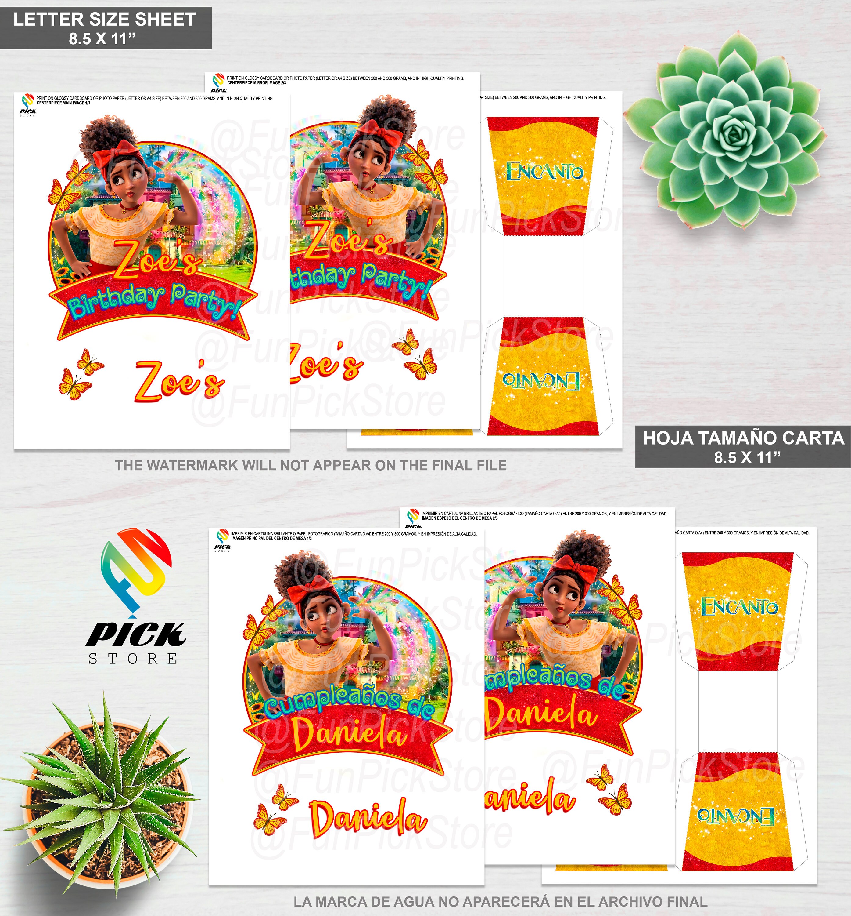 DIGITAL Encanto Table Centerpiece Encanto Birthday Etsy