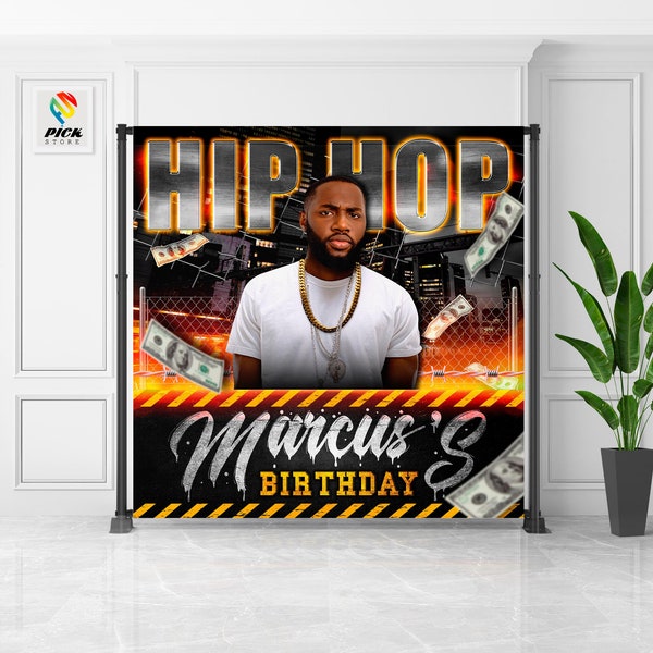 DIGITAL FILE | Hip Hop Backdrop | Hip Hop Banner | Hip Hop Birthday party | Hip Hop Printable banner | Hip Hop Design | Street Music | HIP01