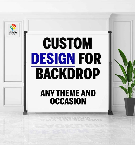 Personalized Backdrop Design: Custom Photo Banner (Only Digital File) - PP01