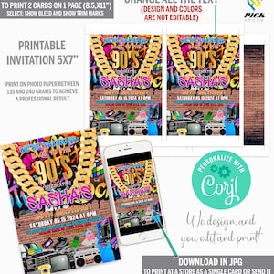 a flyer for a party with a photo and text