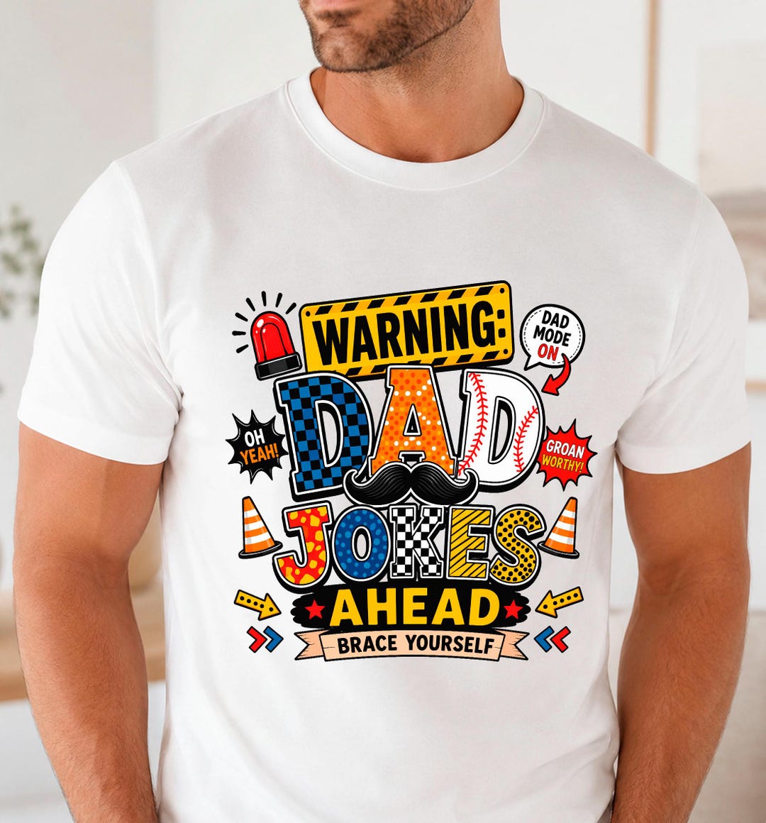 Dad Jokes Ahead PNG T-shirt Design, Funny Father’s Day Shirt Design ...