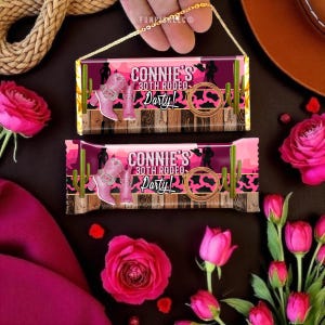 Cowgirl Birthday Chocolate Bar Wrap: Cowboy Wrapper for DIY (Digital Download) – ROD04