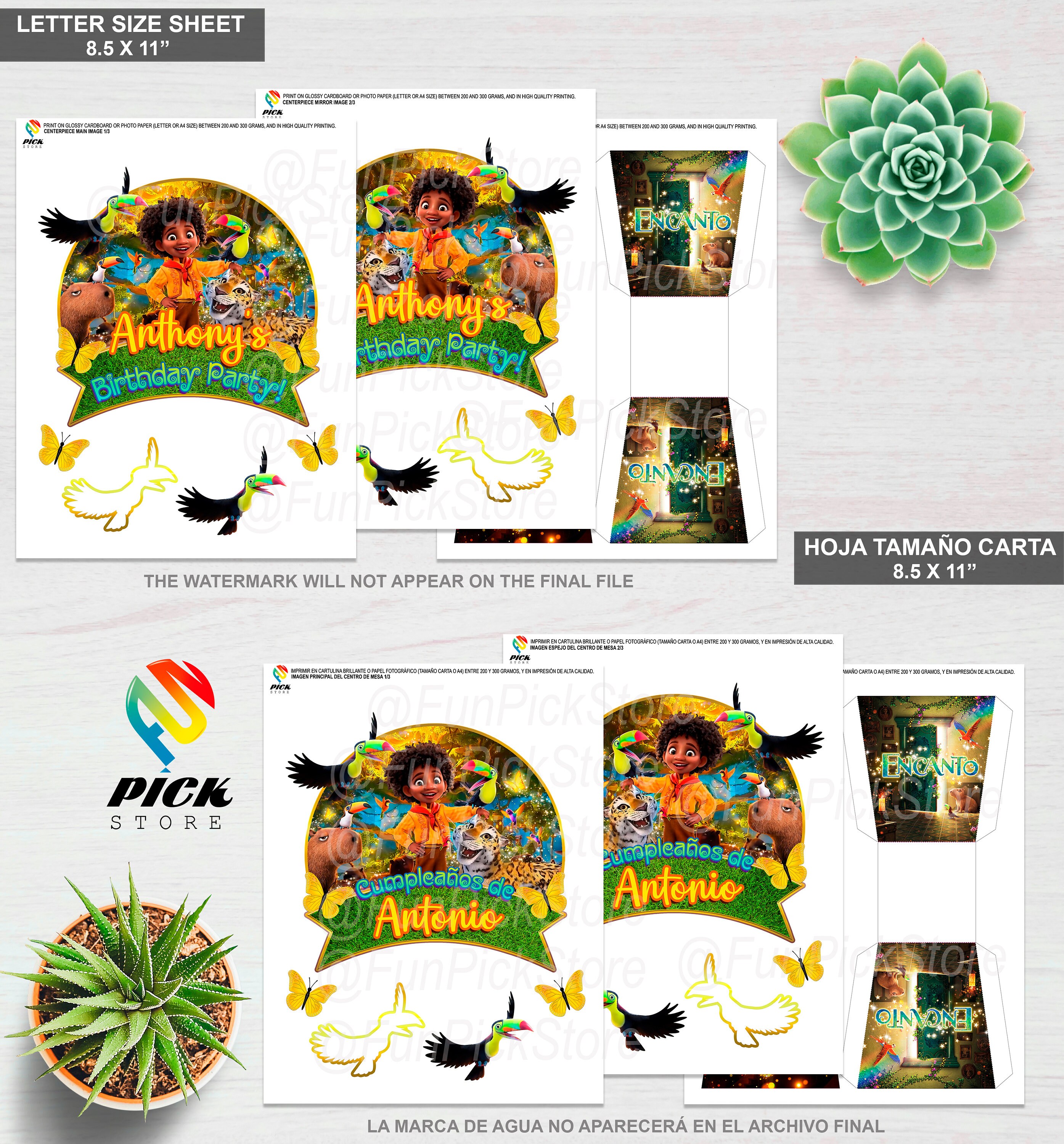 DIGITAL Encanto Table Centerpiece Encanto Birthday Etsy