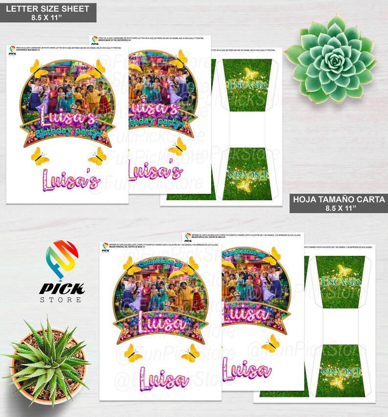 DIGITAL Encanto Table Centerpiece Encanto Birthday Etsy