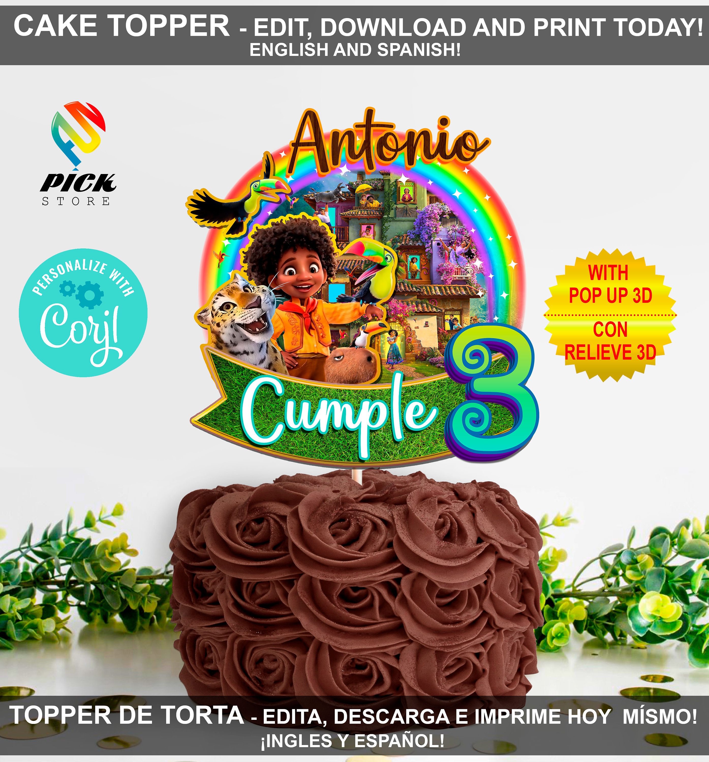 copy of Topper Torta Encanto