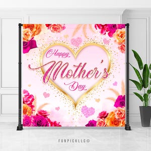 Banner per la festa della mamma / Cartello regalo per la mamma / Sfondo per neomamme / Decorazione per la prima festa della mamma / Banner personalizzato per la mamma / FILE DIGITALE / MTD03