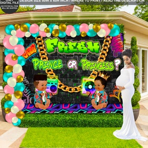 DIGITAL FILE | Fresh Babies Backdrop | Fresh prince Banner | Fresh prince Gender Reveal | Fresh prince Baby backdrop | FP01