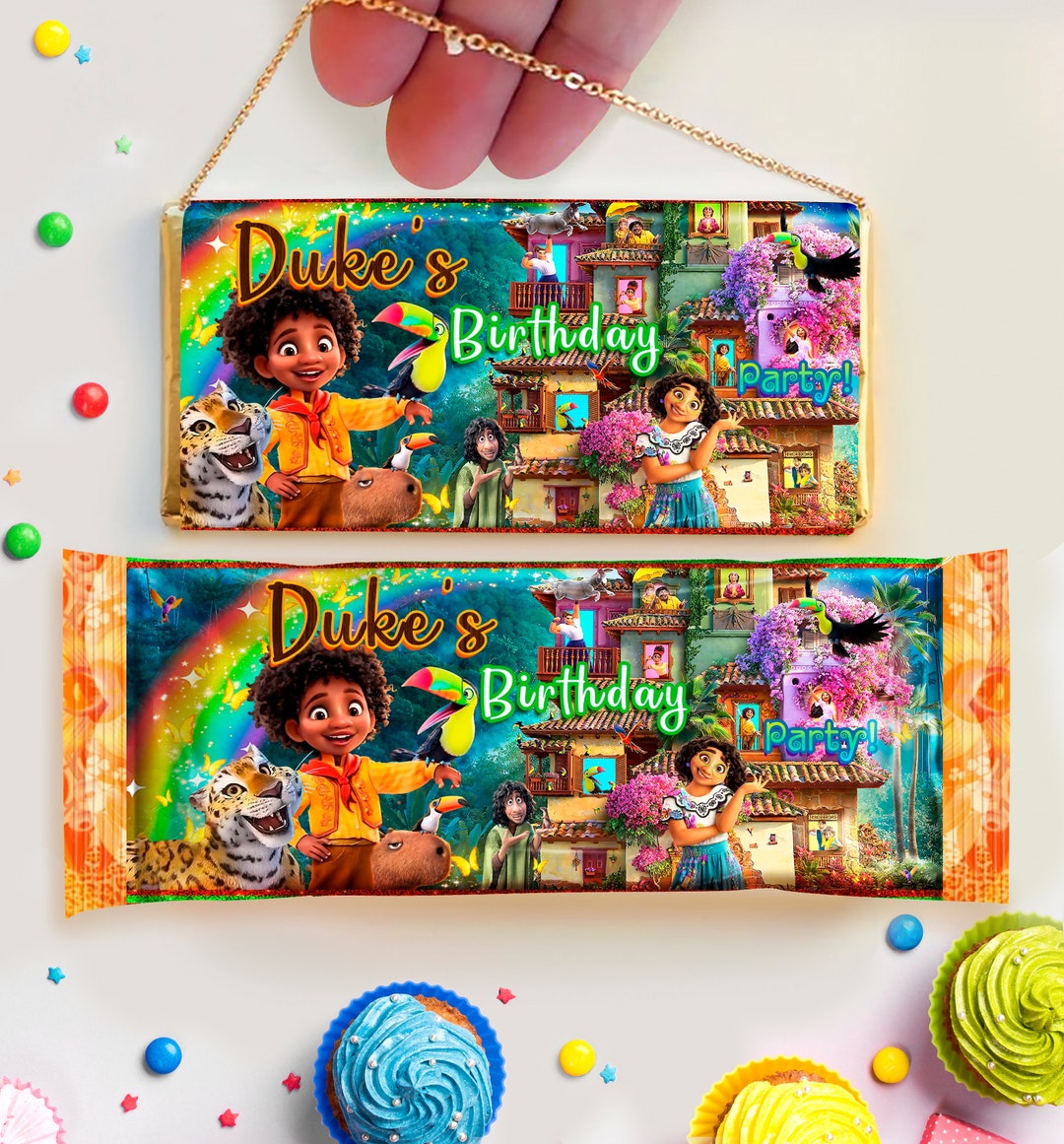 DIGITAL FILE Encanto Candy Bar Wrapper Encanto Hershey Bar Encanto Custom Candy Encanto Birthday