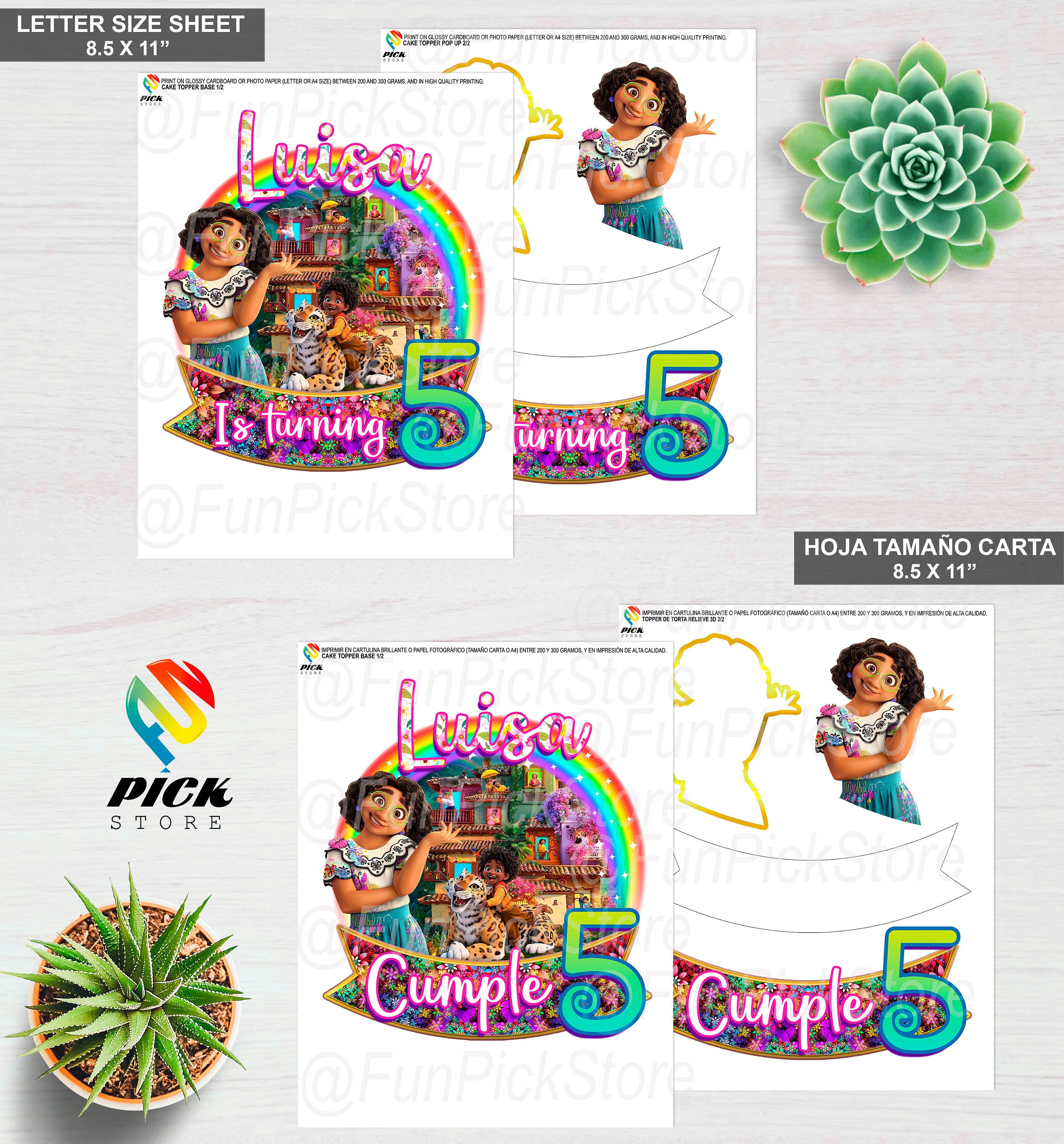 DIGITAL Encanto Cake Topper Encanto Cake Decoration Etsy