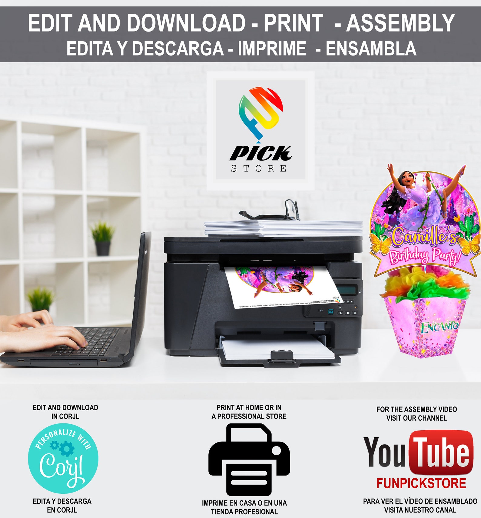 DIGITAL Encanto Table Centerpiece Encanto Birthday Etsy