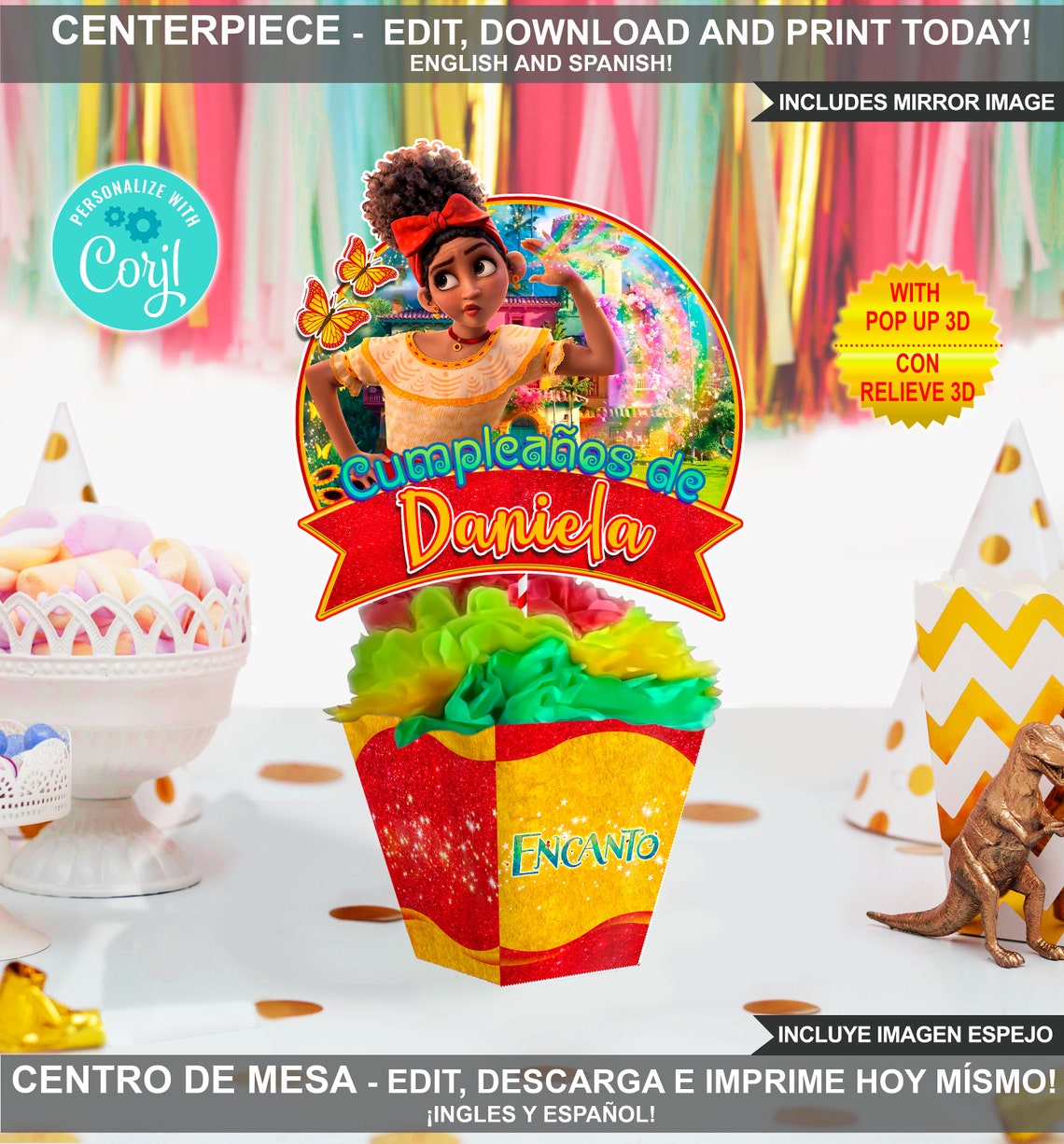DIGITAL Encanto Table Centerpiece Encanto Birthday Etsy