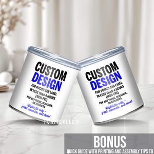 Custom Potato Chip Label design, Personalized Chips label, Custom Theme, Personalized Party Favors - PP01