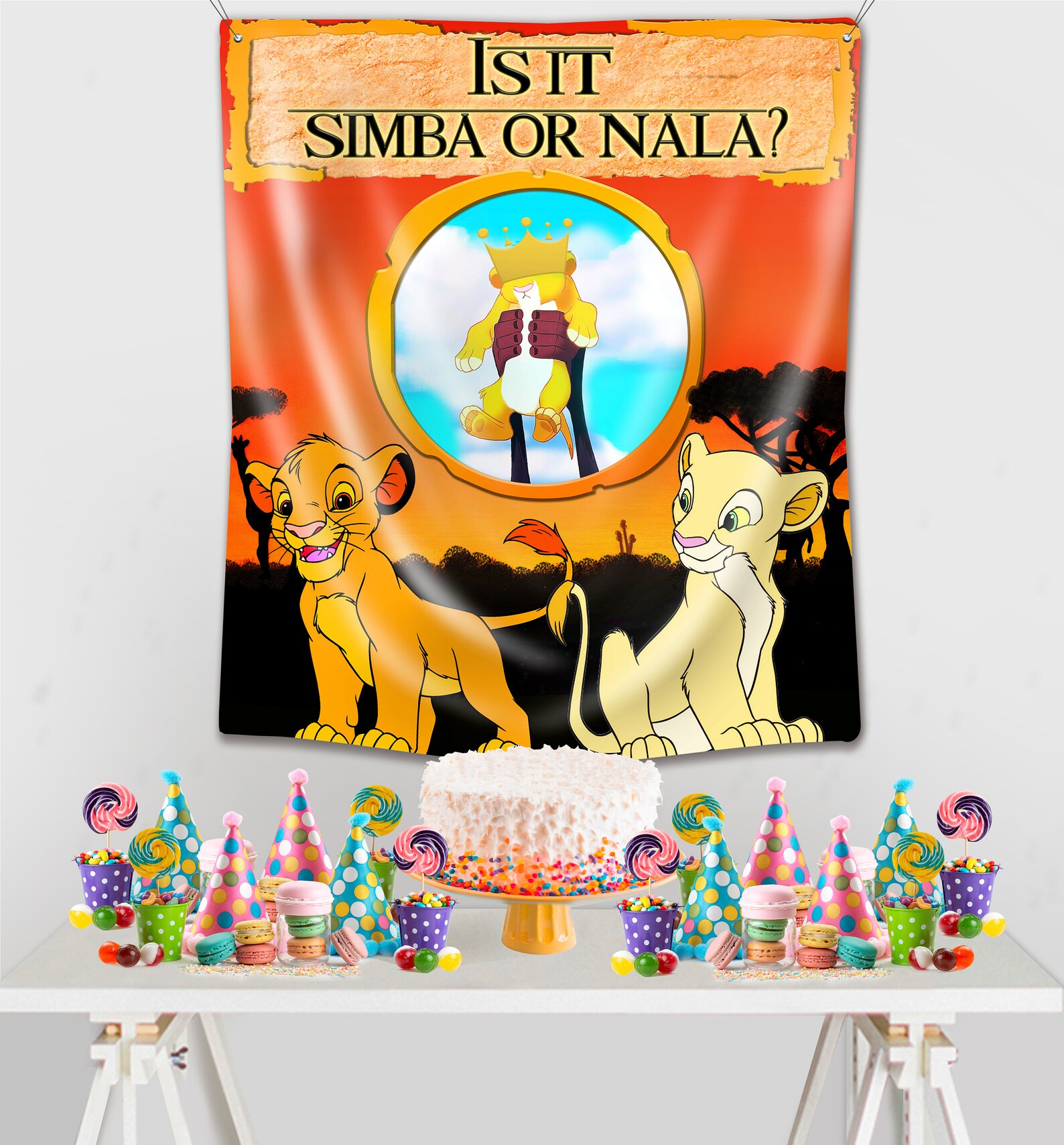 DIGITAL Lion King Backdrop Lion King Banner Simba or Etsy