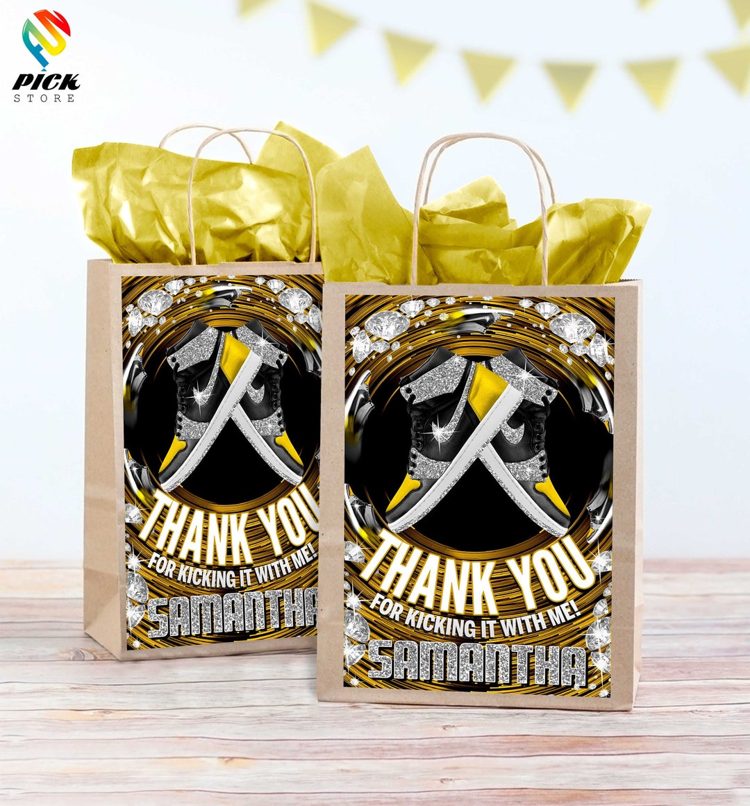 Sneaker Ball Gift Bag Labels Sneaker Treat Bag Sneaker Snack Etsy