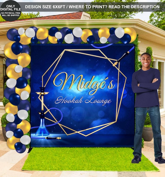 DIGITAL FILE Hookah Backdrop Hookah Banner Hookah Etsy