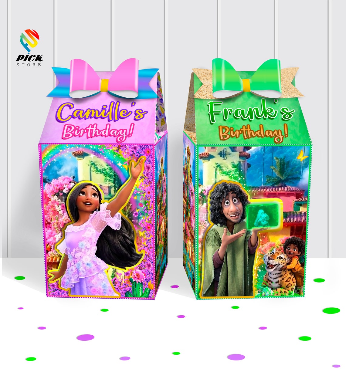 DIGITAL Encanto Party Favor Milk Box Encanto Decoration Etsy