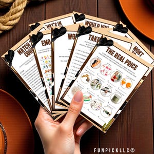 Cowboy Printable games - Cowgirl Party games - Western Theme - Rodeo Family games - ROD11