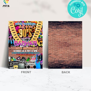 a brick wall with a poster on it