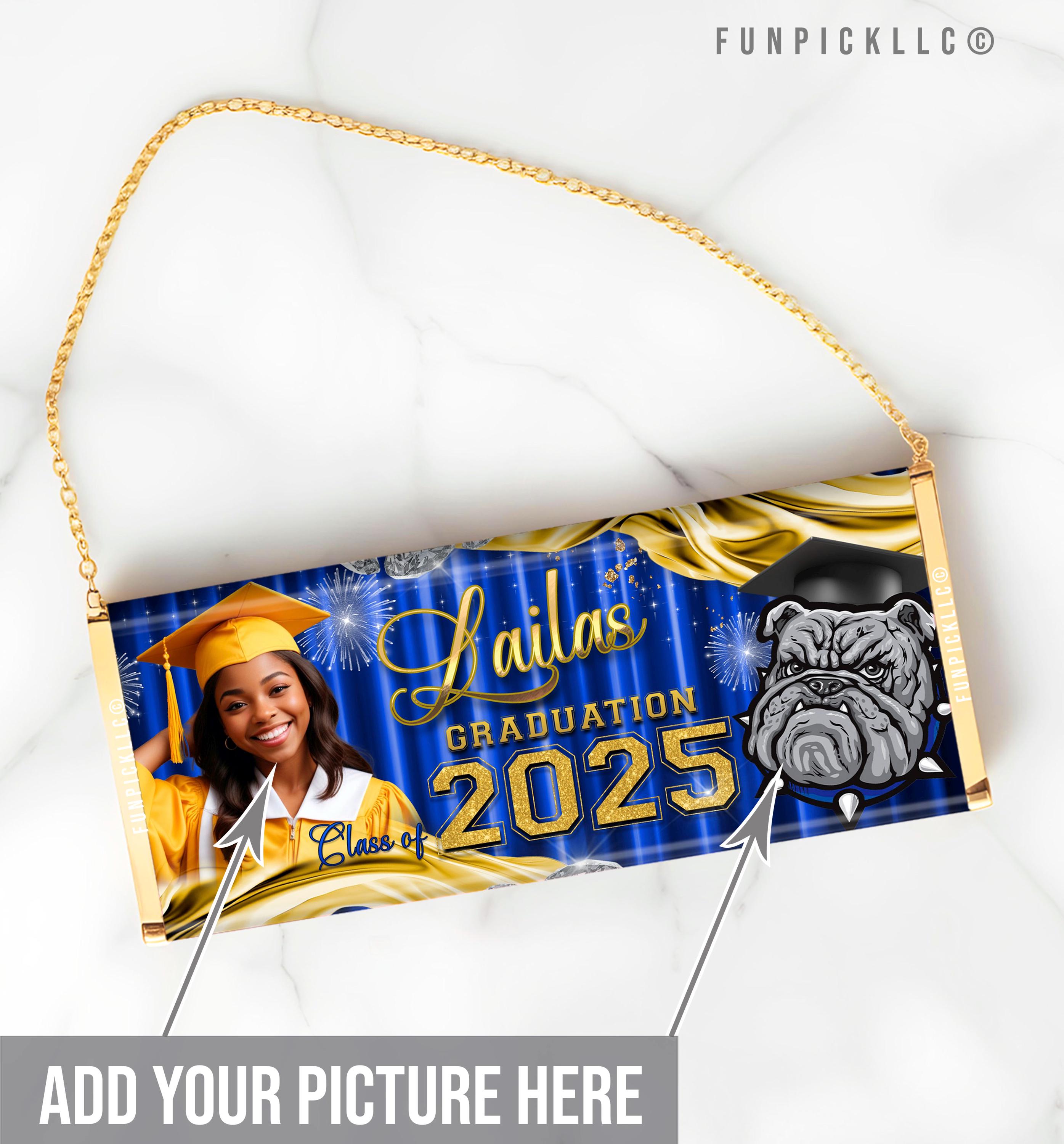 Blue & Gold Graduation Candy Wrappers: Class of 2025 (digital File) - Etsy