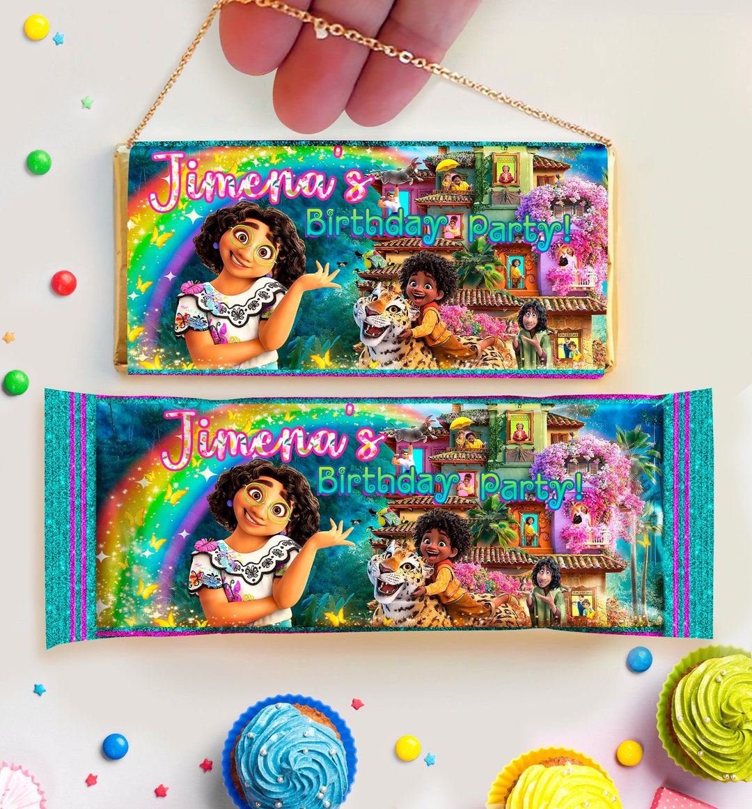 DIGITAL FILE Encanto Candy Bar Wrapper Encanto Hershey Bar Encanto Custom Candy Encanto Birthday