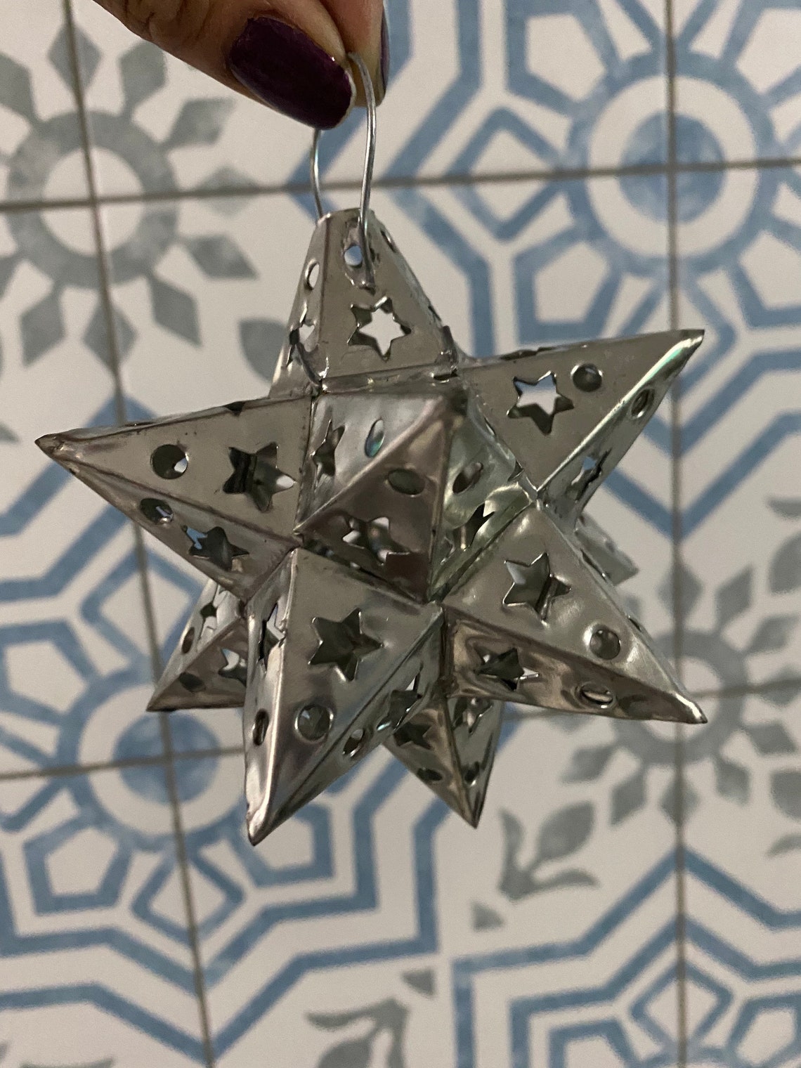 Star Ornament Handmade Metal - Etsy