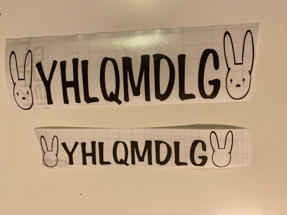 Yhlqmdlg Bad Bunny Decal Badbunny Vinyl Decal Etsy