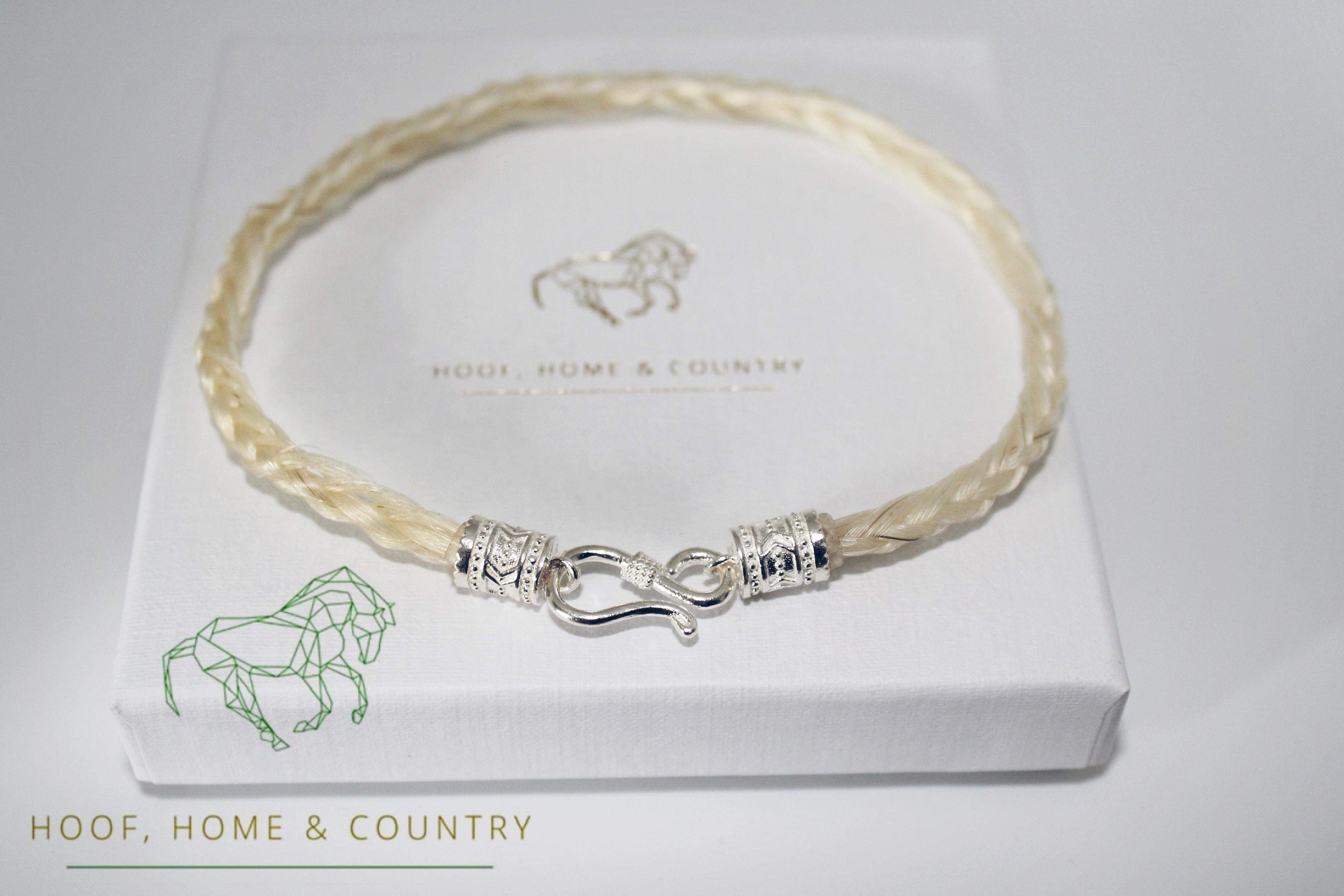 Bespoke braided horse hair bracelet made with your own horses Etsy