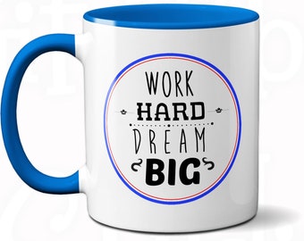 Unique inspirational mug, Coffee lover gift, Positive quote mug, Think positive latte mug, Inspirational saying mug, Inspiration, Motivation