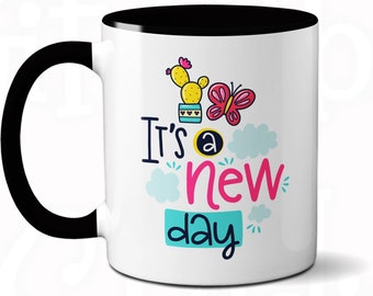 Good Morning Coffee Mug: Inspirational Quote Latte Mug