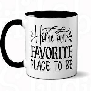 Home sweet home coffee mug, New home sign tea cup, Our first home coffee cup, New home gift latte mug, Unique ceramic mug, Large white mug