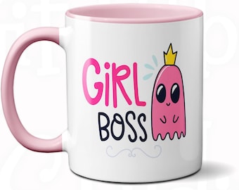 Girl Boss Coffee Mug: Funny Quote Gift