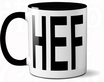 Chef Coffee Mug: Customizable Handle & Interior