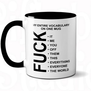Vulgar Vocabulary Coffee Mug: Funny Adult Gift