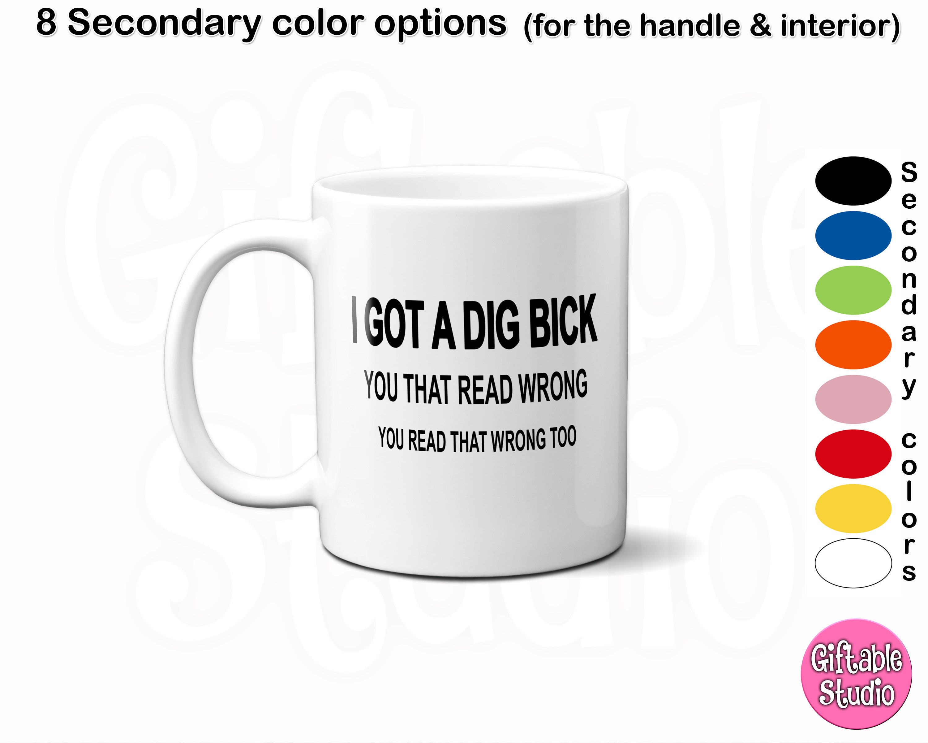 Big Dick Coffee Mug Sarcastic Mug Funny Vulgar Gift Adult photo