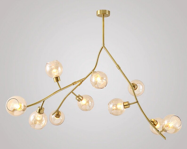 Creative Amber 5 8 10 14 Globes Branch Bubble Light Fixtures Ireland 14 Globes Branch Bubble Light Fixtures, Fiber Optic Branch Chandeliers