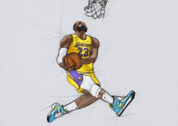 How to draw Lebron James back side drawing, How to draw Lebron James