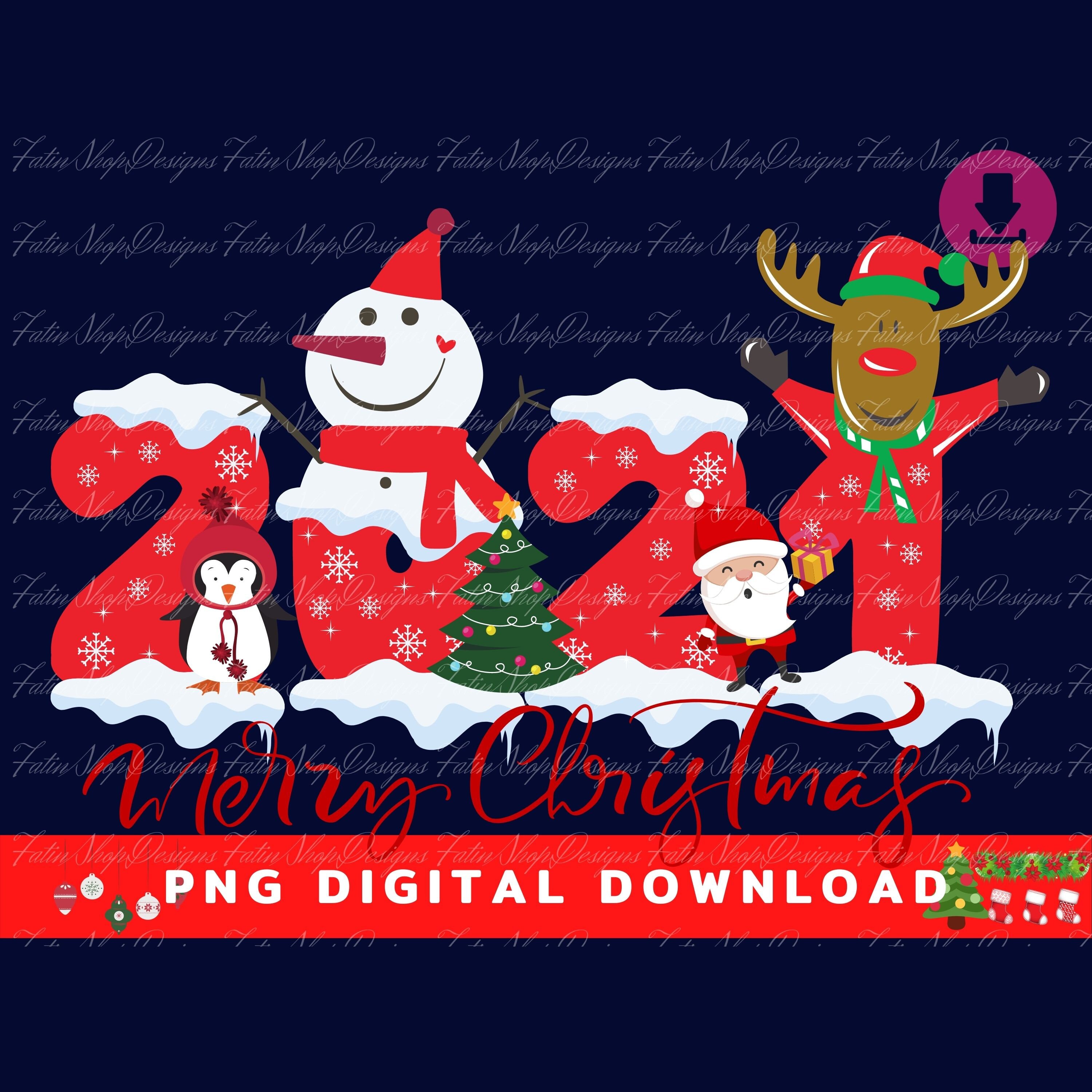 Frohe Weihnachten 2021 PNG Frohe Weihnachten 2021 Frohe | Etsy