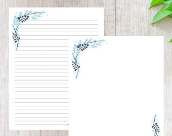 winter stationary, winter themed stationary, letter writing paper, JW letter writing, winter themed paper