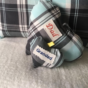 Personalized Memory Heart Cushion: Keepsake Made From Loved One's Clothing