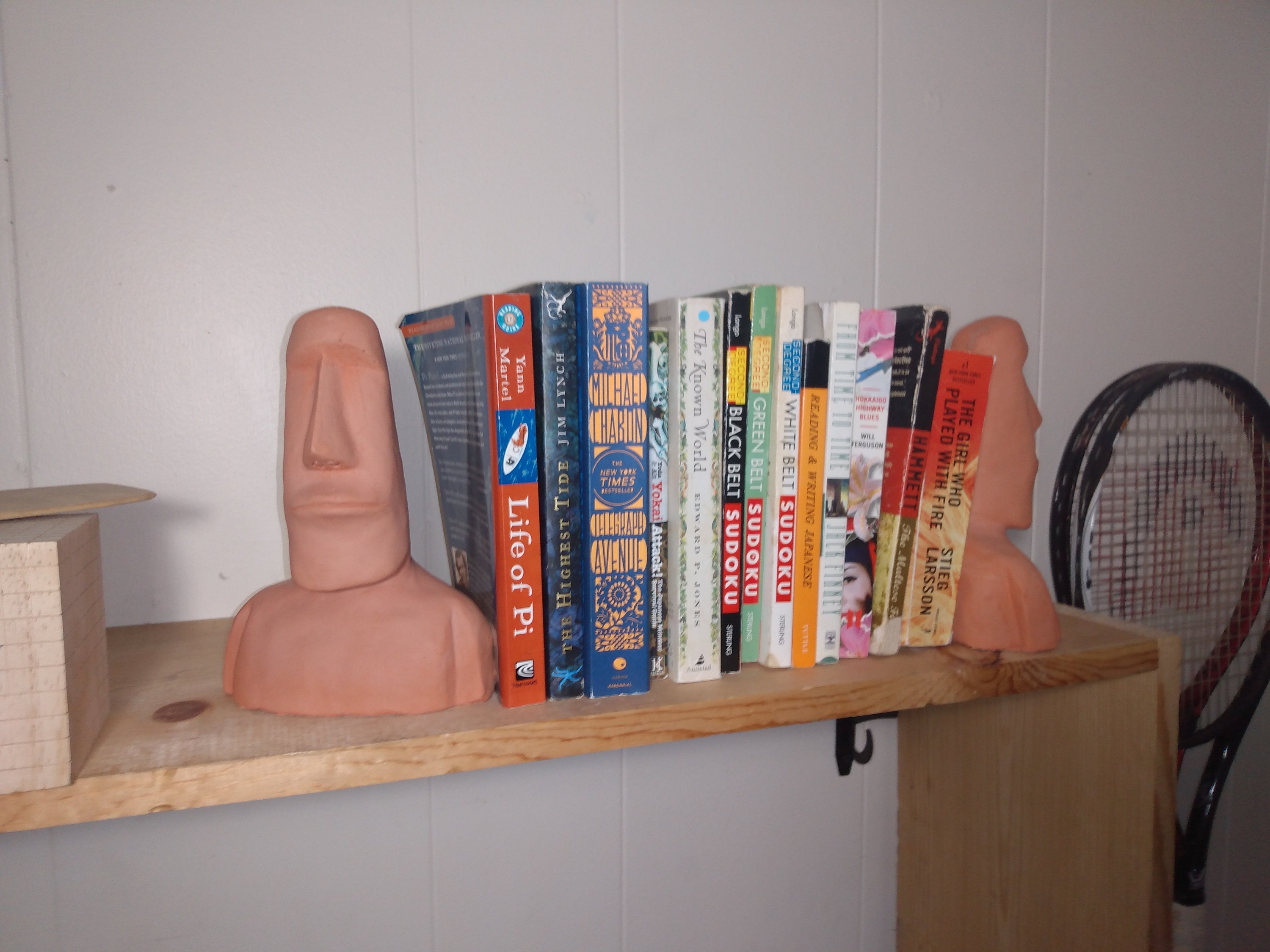 White Cement Easter Island Head Etsy