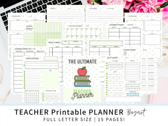 TEACHER Printable PLANNER REMOTE Learning Planner Teacher | Etsy